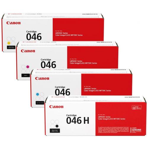 Canon 046 HY  Set               046 High Yield Toner Cartridge Set - Black, Cyan, Magenta, Yellow - Set of 4  Canon 046 HY  Set              
