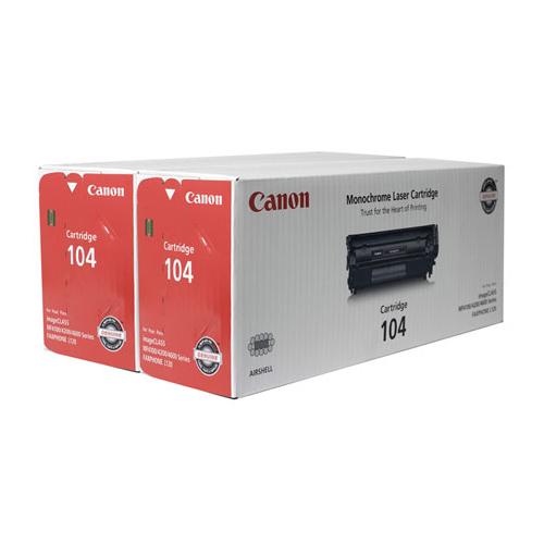 Canon 104 Black Toner Cartridge Value Pack Pack Of 2 0263B001AA Canon 0263B001AA                                   