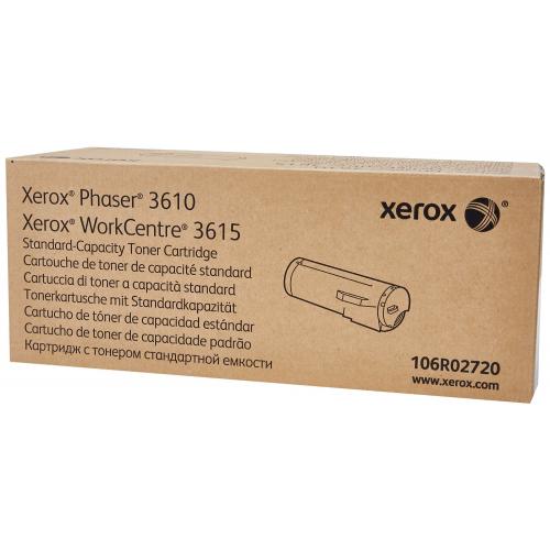 Xerox 106R02720  Black Standard Capacity Toner Cartridge, Phaser 3610, WorkCentre 3615 (5,900 Pages) Xerox 106R02720          