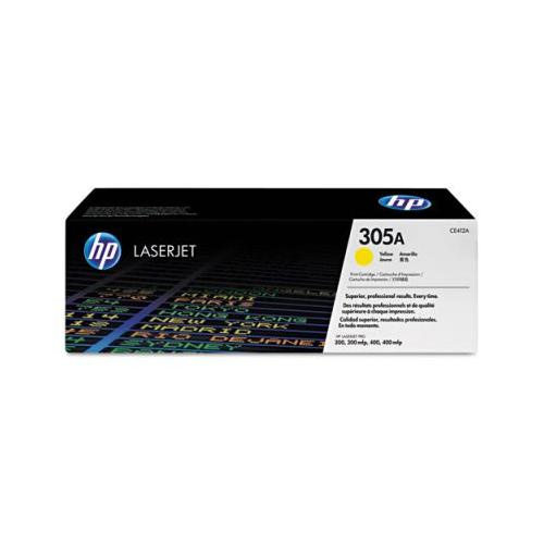 HP 305A CE412A Yellow Toner Cartridge 2,600 Page Yield HP CE412A    