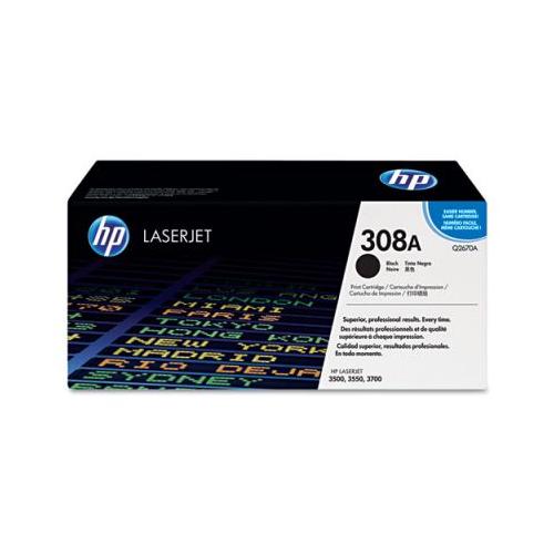 HP 308a Q2670A Color LaserJet 3500/3700 smart Black print cartridge HP Q2670A  
