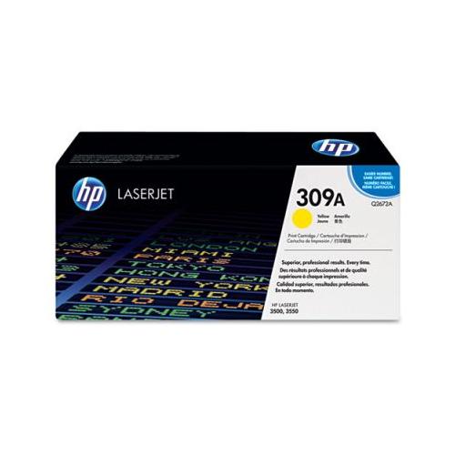 HP 309A Q2672A color LaserJet 3500 series smart print cartridge, Yellow HP Q2672A   