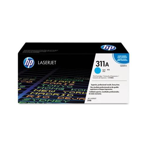 HP 311A Q2681A color LaserJet 3700 smart print cartridge, cyan HP Q2681A   