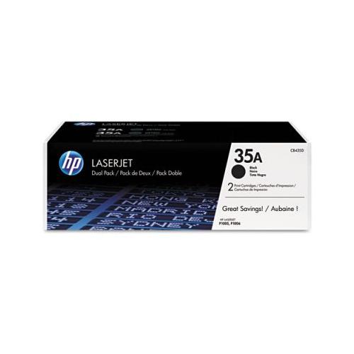 HP 35A CB435D  2-pack Black Toner Print Cartridge HP LaserJet P1005/ P1006 HP CB435D   