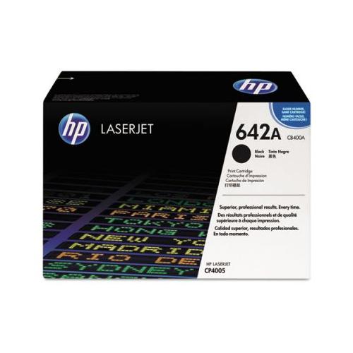 HP 642A Color LaserJet CB400A Black Print Cartridge with HP Colorsphere Toner HP CB400A 