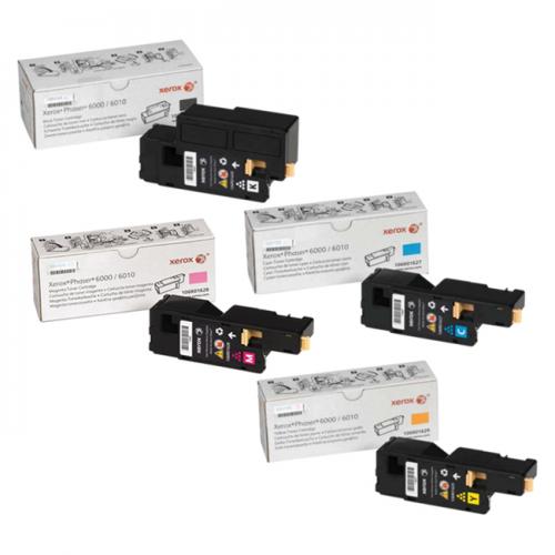 Xerox Phaser 6010 Combo                106R01627, 106R01628, 106R01629, 106R01630 Workcentre 6015 Phaser 6010 Genuine Xerox Toner Set Xerox Phaser 6010 Combo               